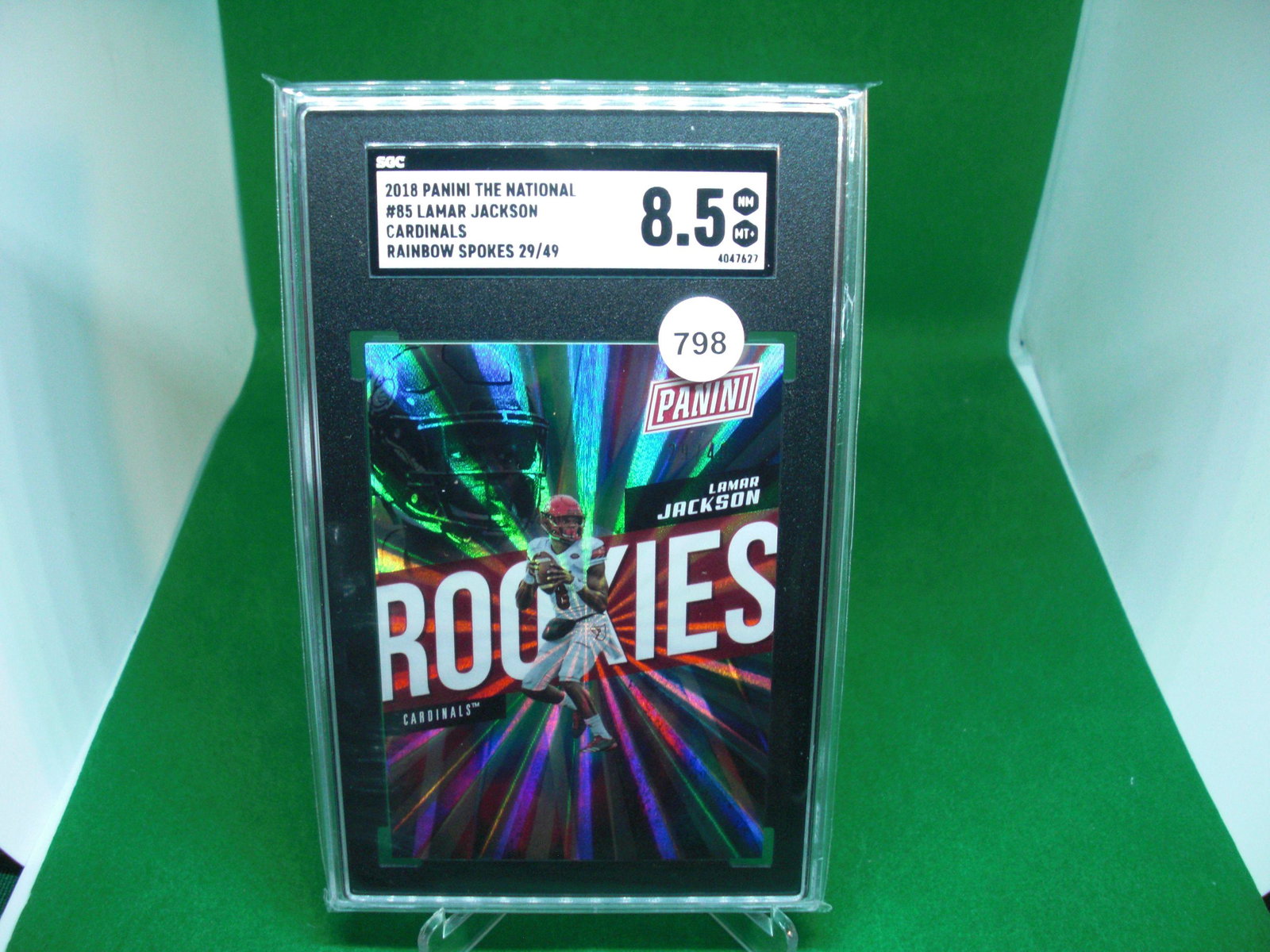 sgc 8.5 lamar jackson rookie sp 29/49 (1 of 1)