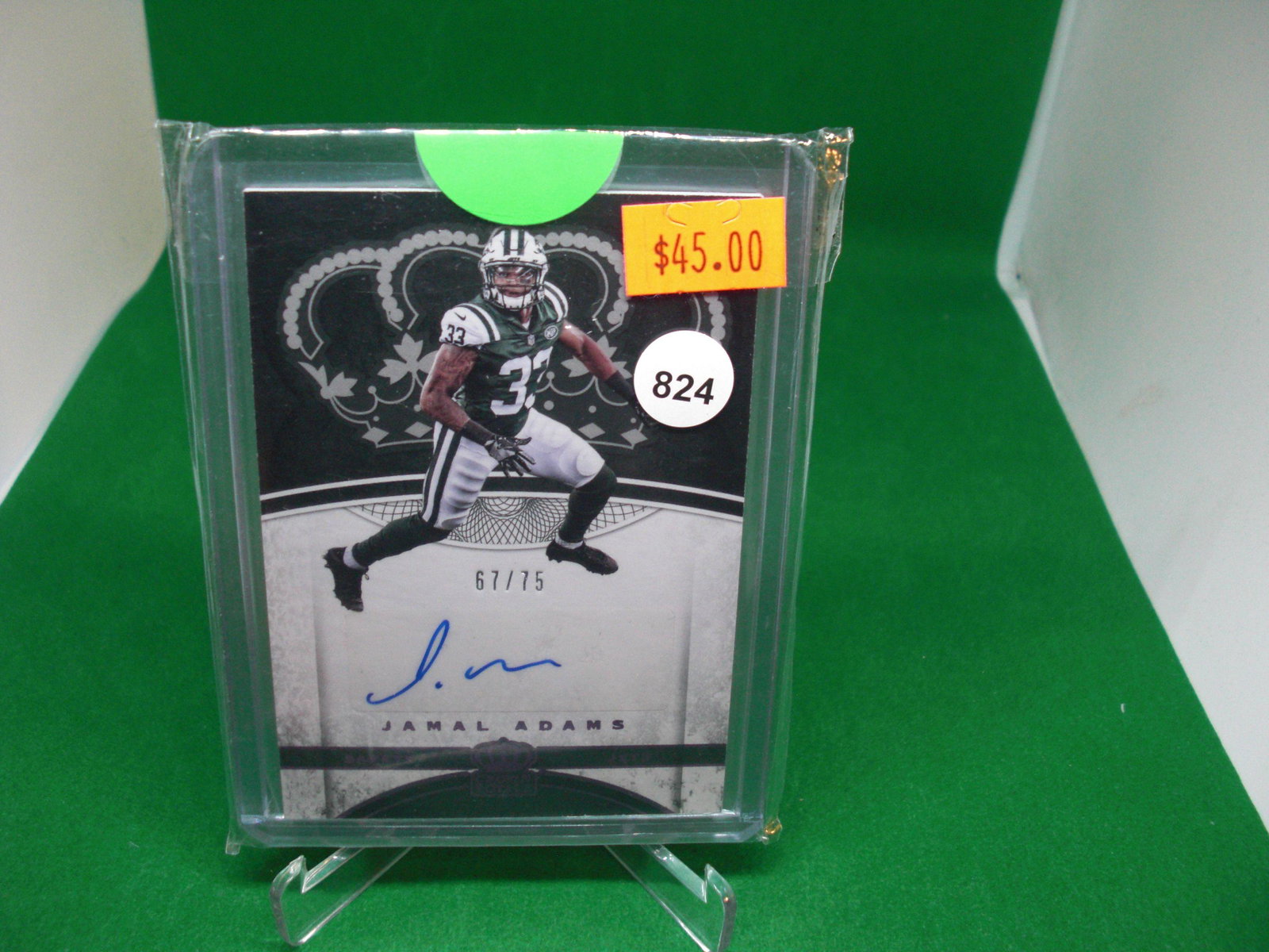 jamal adams purple auto 67/75 (1 of 1)