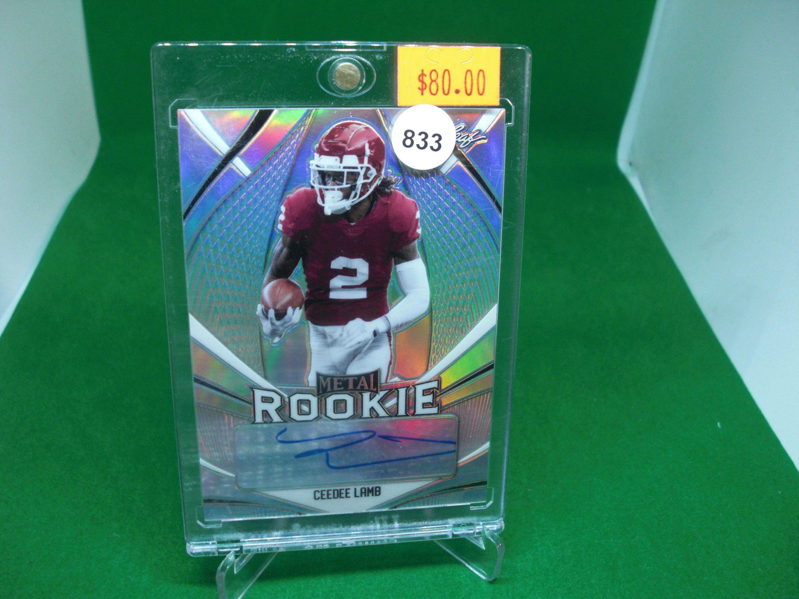 CeeDee Lamb leaf metal auto 4/50 (1 of 1)