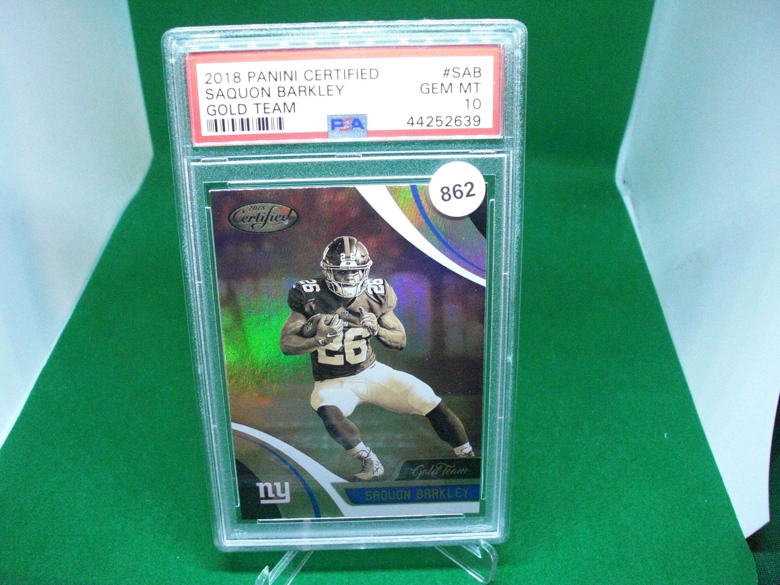 psa gem 10 saquon barkley gold team (1 of 1)