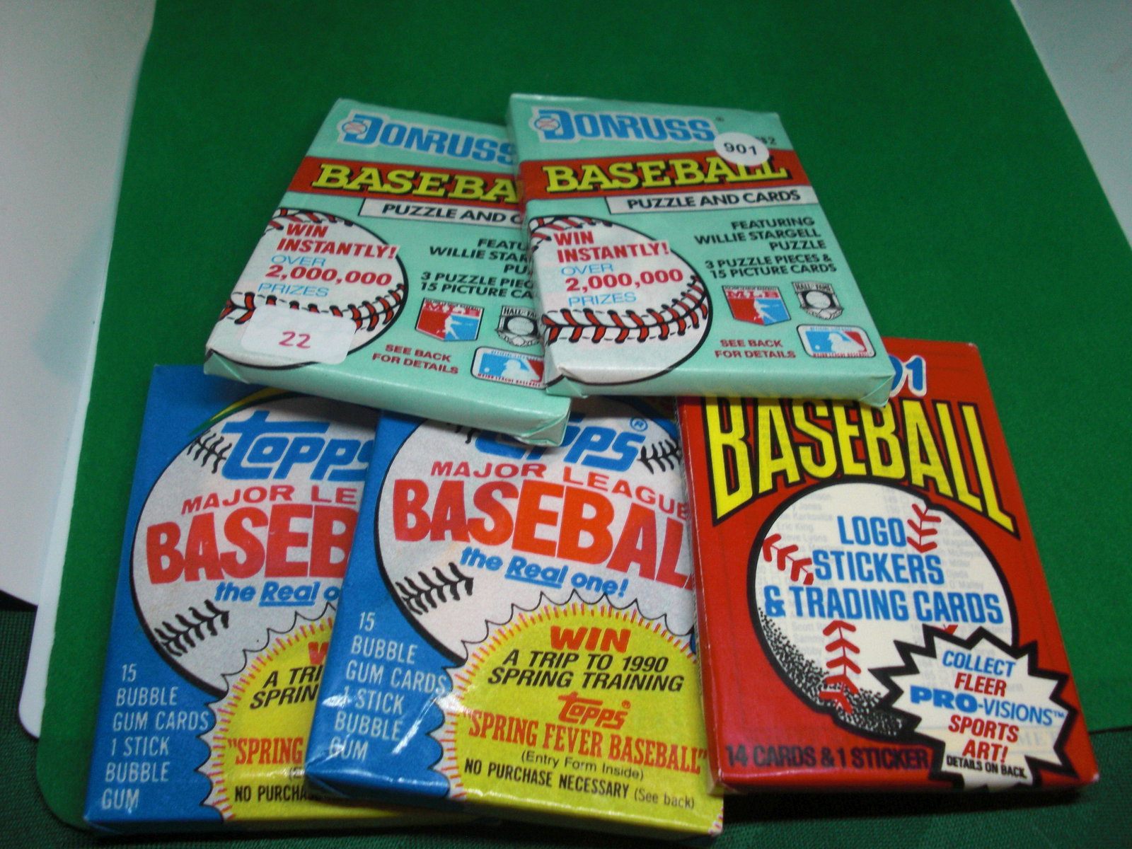 lot of 5 assorted wax packs (1 of 1)