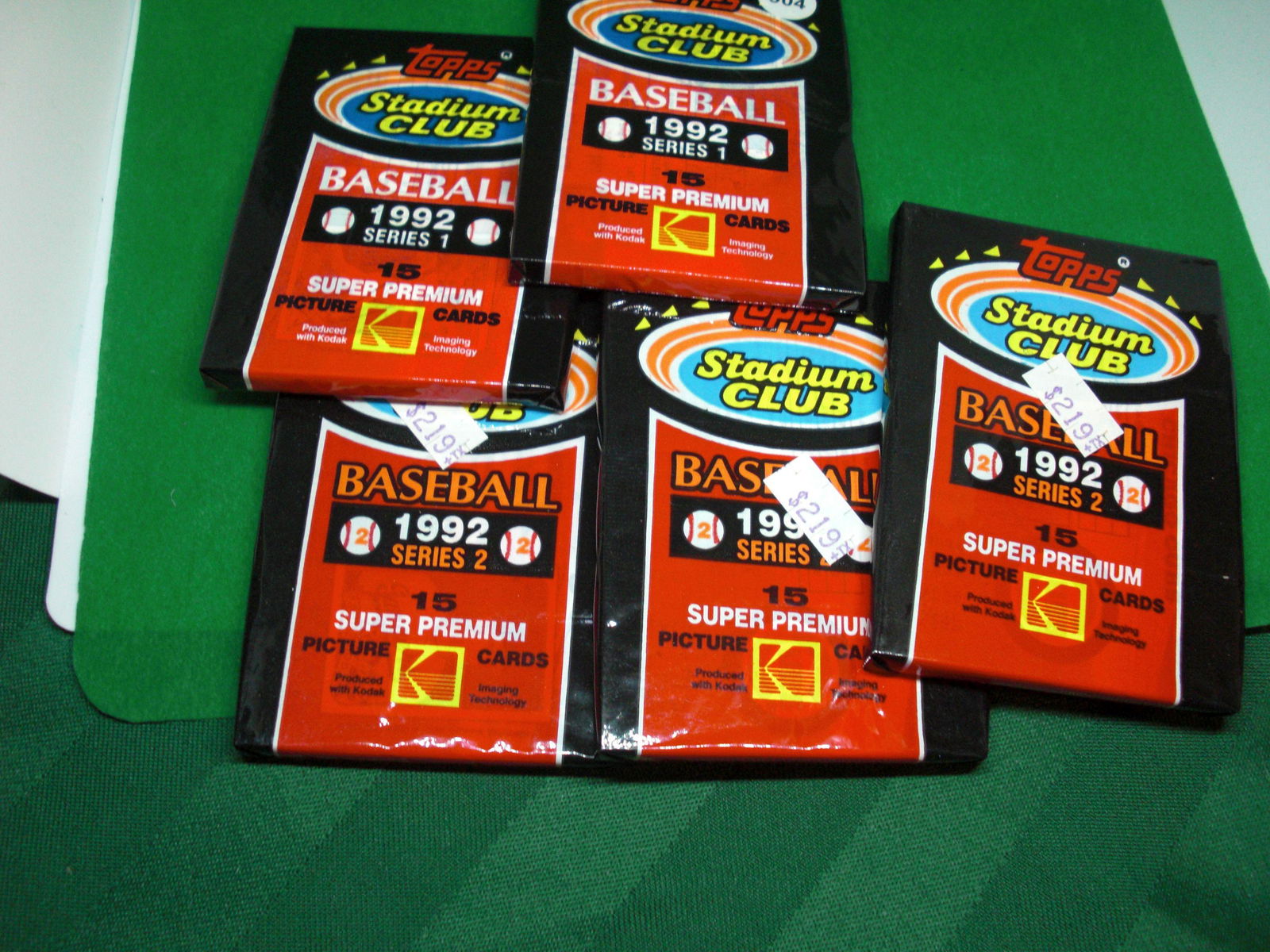 lot of 5 assorted wax packs (1 of 1)