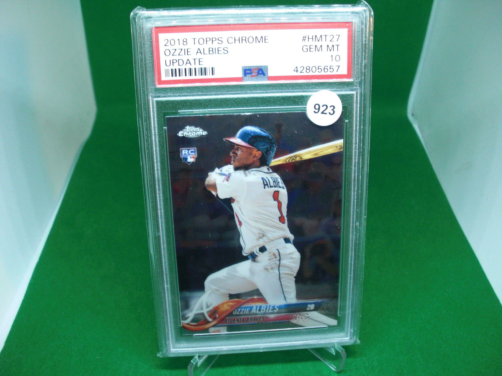 psa graded gem 10 ozzie albies rookie (1 of 1)