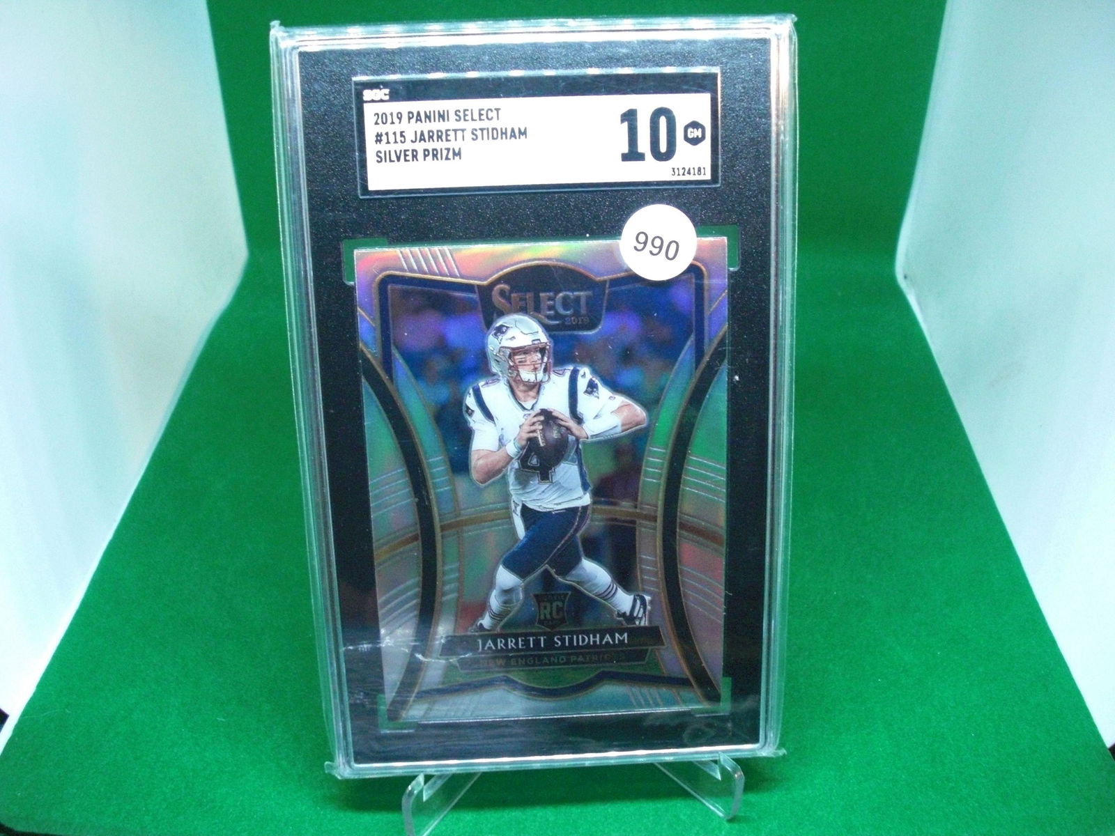 sgc gem 10 jarrett stidham silver slect rookie (1 of 1)