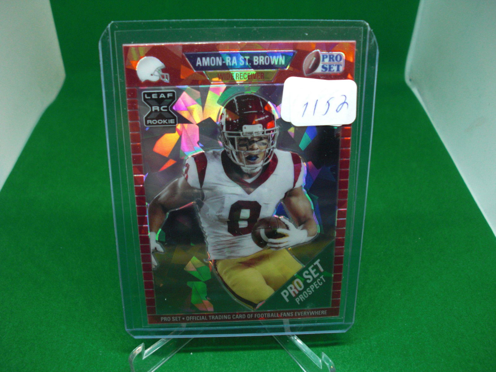 amon-ra st. john leaf red ice rookie 1/50 (1 of 1)