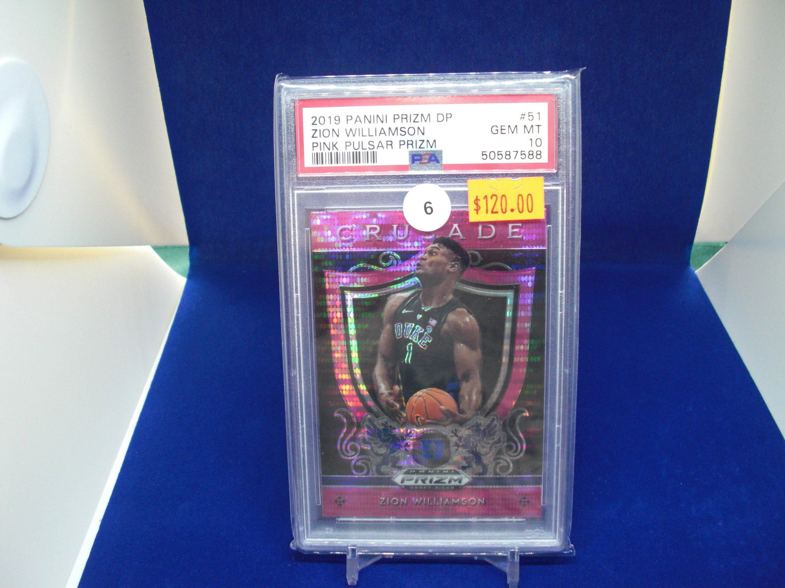 psa graded gem 10 zion williamson pink pulsar (1 of 1)