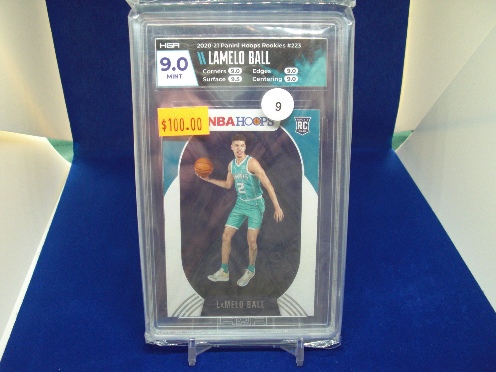 hga 9 lamelo ball rookie card (1 of 1)