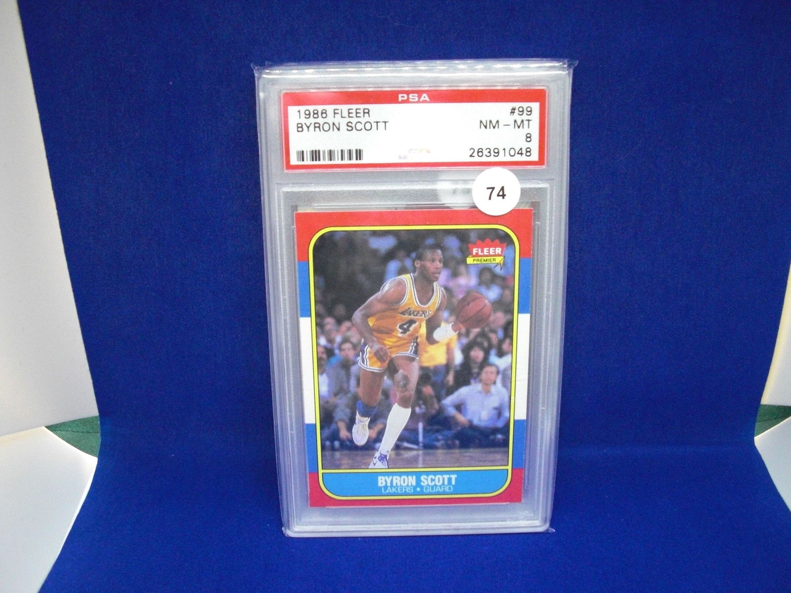 psa 8 byron scott 1986 fleer (1 of 1)