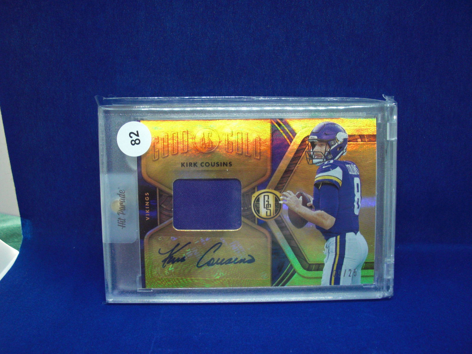 kirk cousins gold standard auto 09/25 (1 of 1)