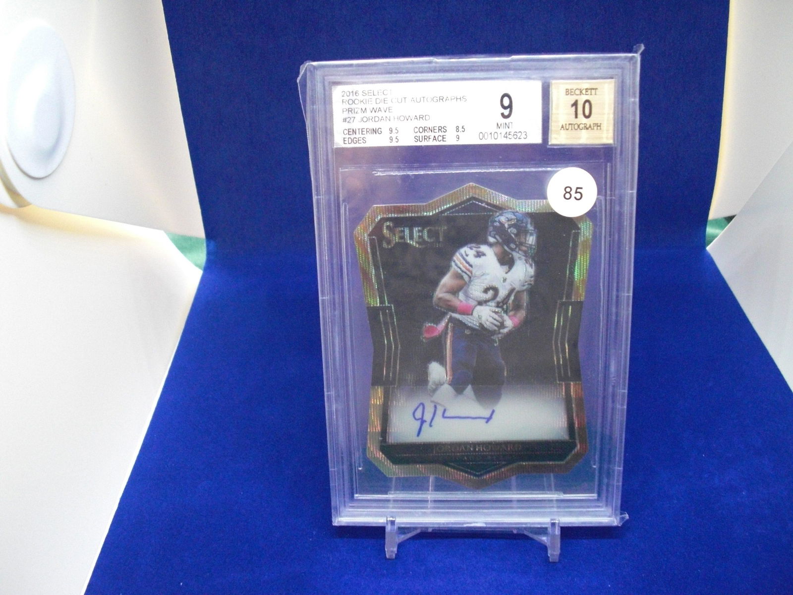 bgs 9 jordan howard select gold wave auto 01/10 (1 of 1)