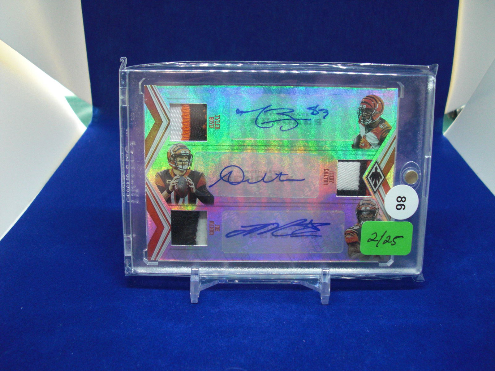 cincinnati bengals triple patch auto 02/25 (1 of 1)