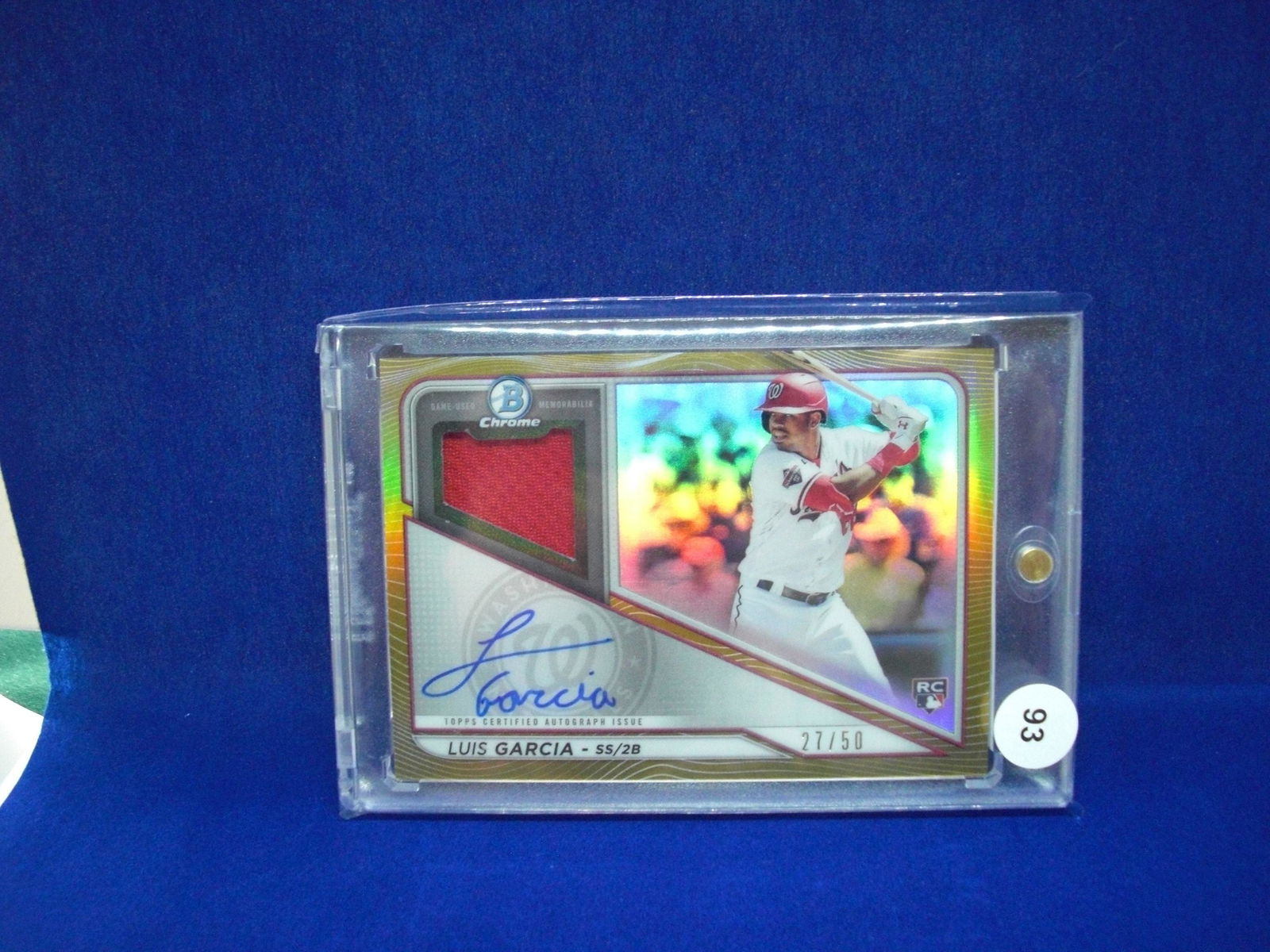 luis garcia rookie patch auto 27/50 (1 of 1)