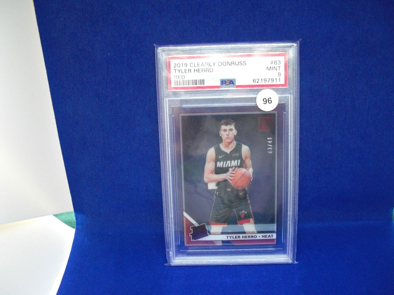 psa graded 9 mint tyler herro clear rookie 03/49 (1 of 1)