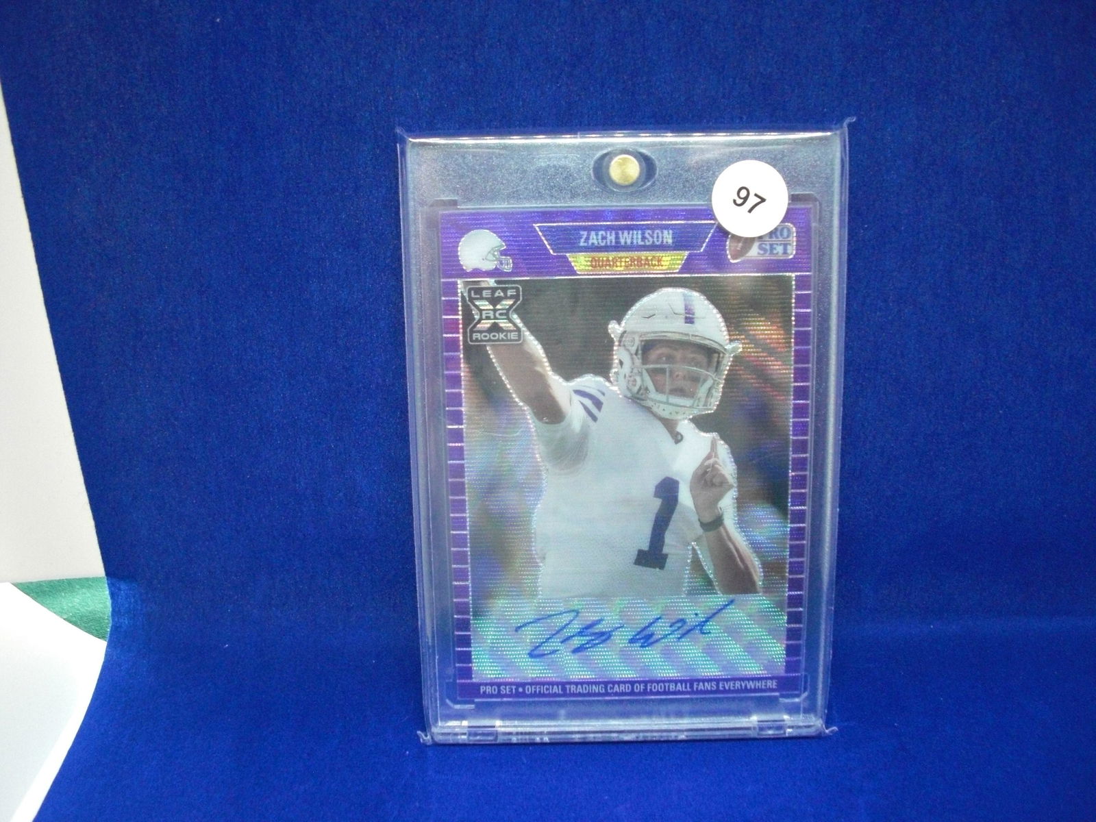 zach wilson purple wave rookie auto 13/35 (1 of 1)