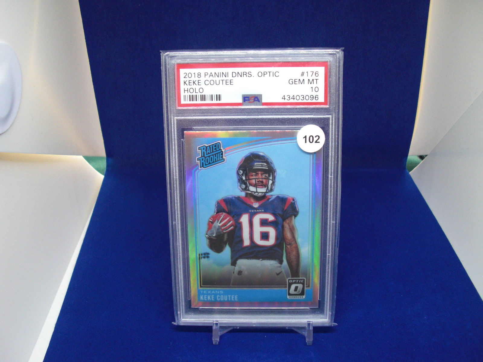 psa gem mint keke coutee silver rated rookie (1 of 1)