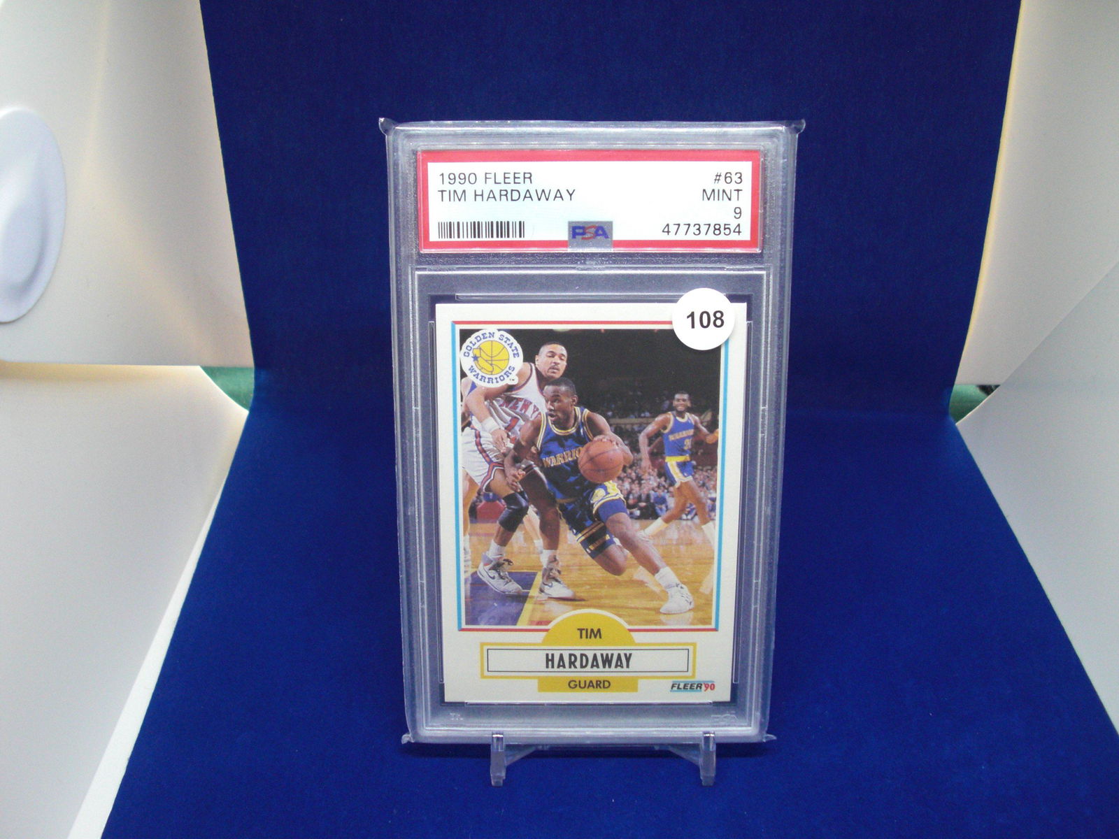 psa 9 mint tim hardaway 1990 fleer (1 of 1)