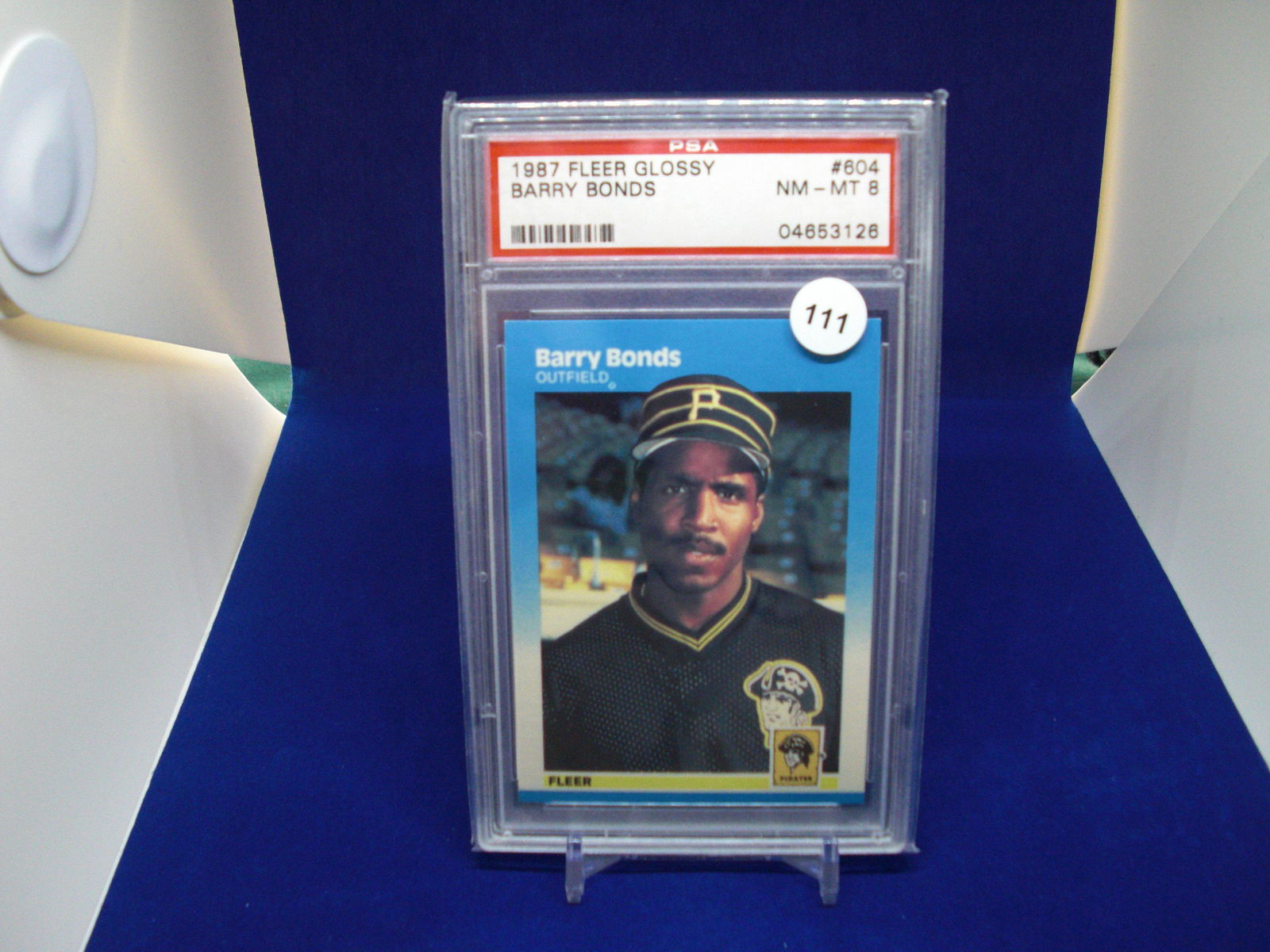 psa 8 barry bonds fleer glossy (1 of 1)