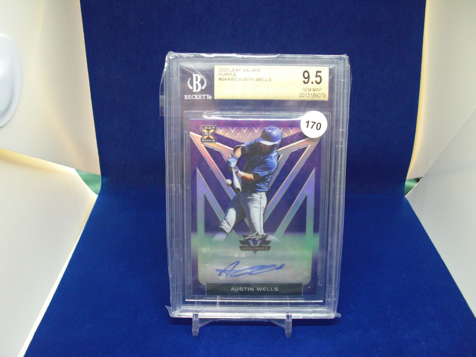 BGS graded 9.5 Austin wells purple auto 24/25 (1 of 1)