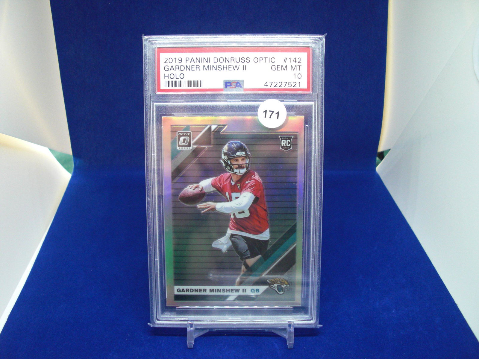 PSA gem 10 Gardner minshew silver optic rookie (1 of 1)