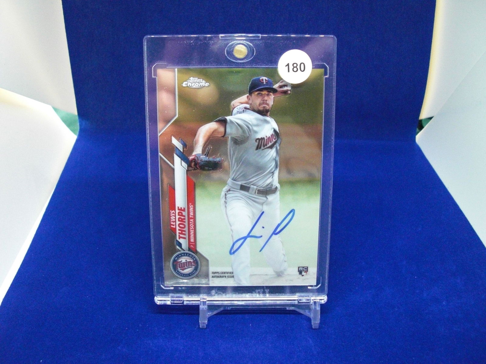 2020 topps lewis thorpe rookie auto (1 of 1)