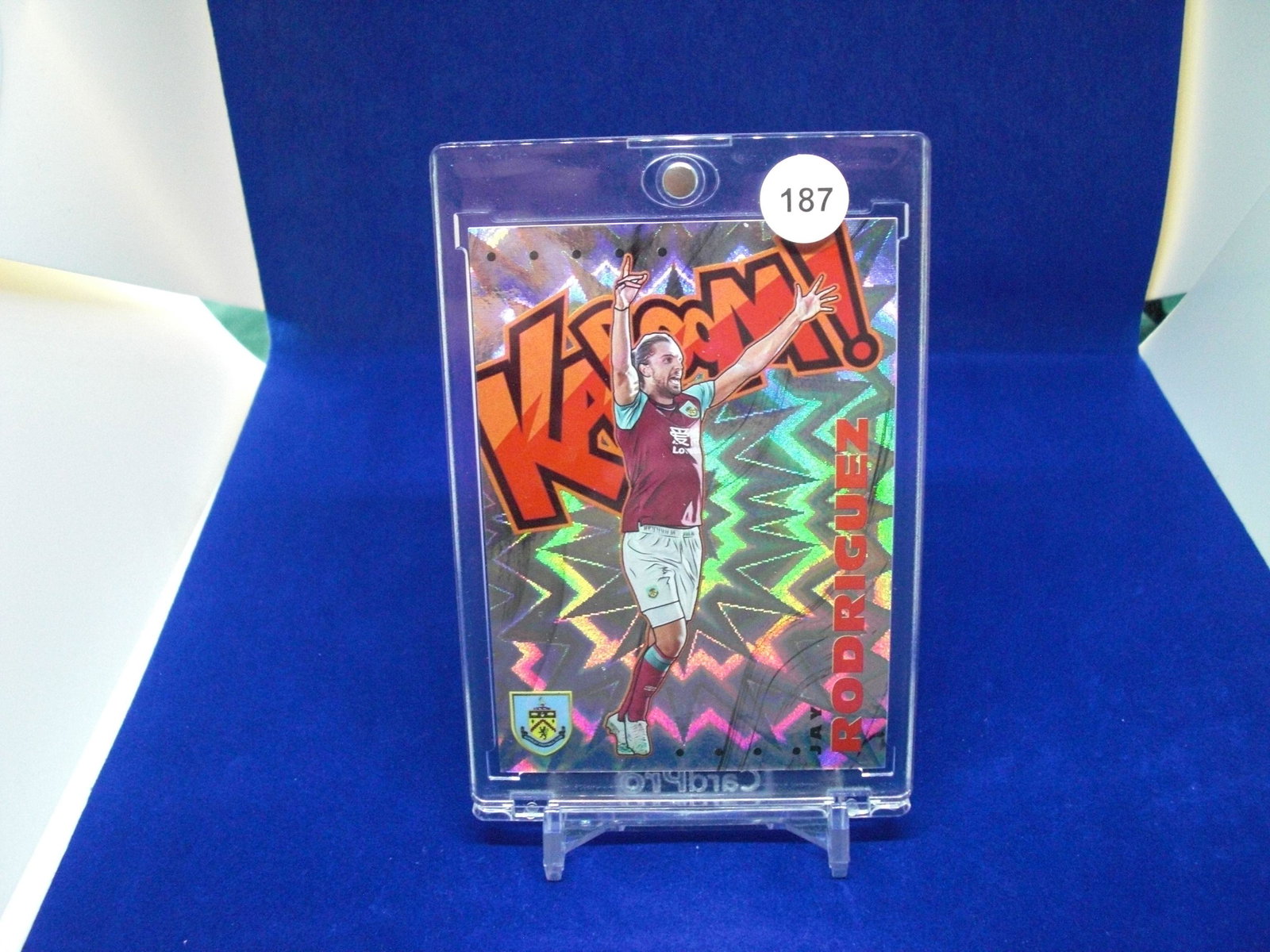 jay rodriguez soccer kaboom rare insert: in one touch holder