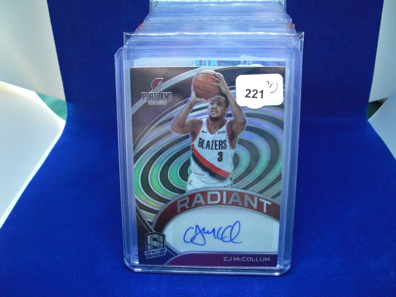 CJ McCollum spectrum auto 09/49 (1 of 1)