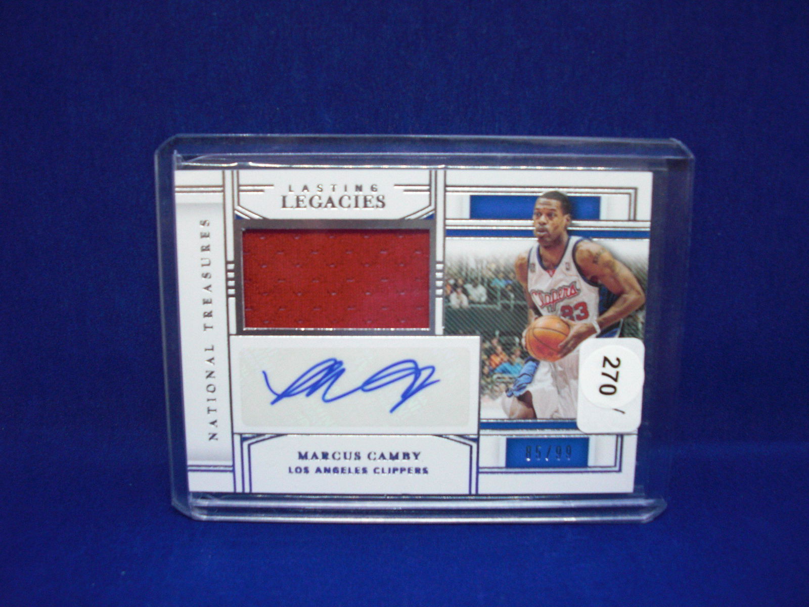 Marcus camby national treasures auto jersey 85/99 (1 of 1)