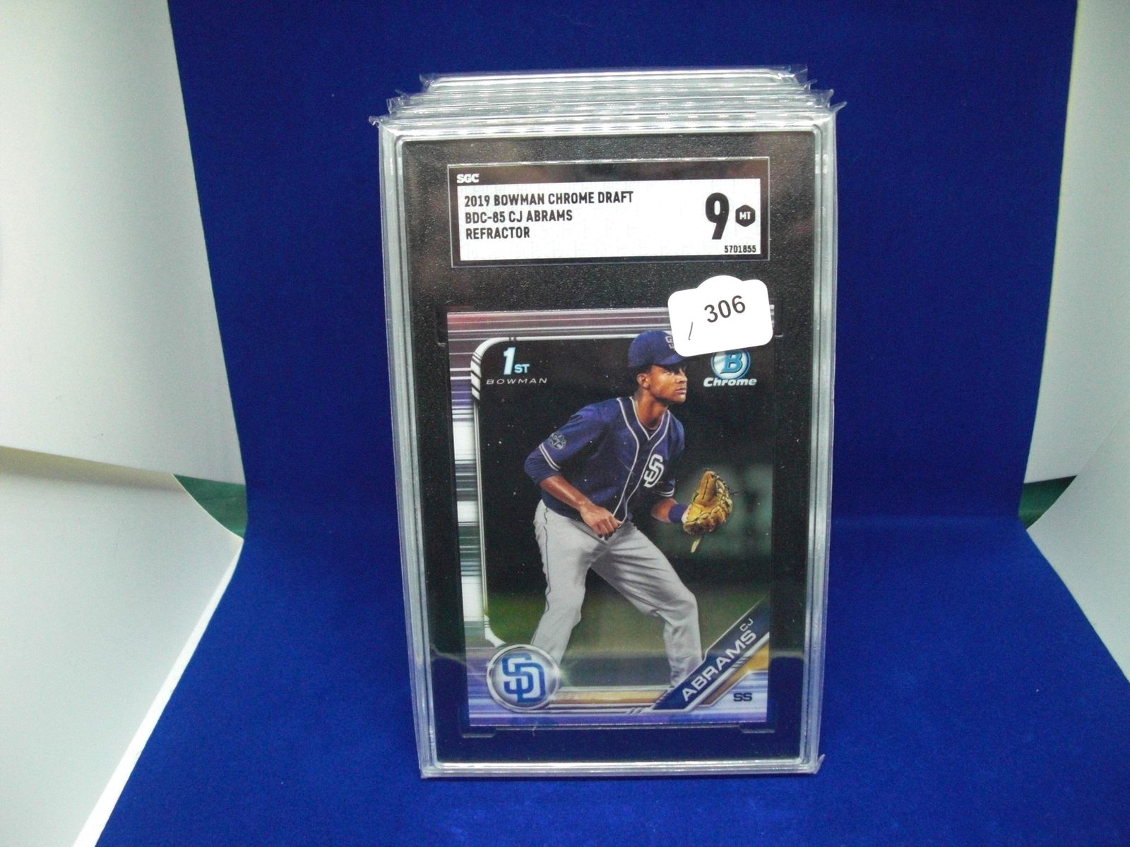 SGC 9 CJ Abrams first Bowman refractor (1 of 1)