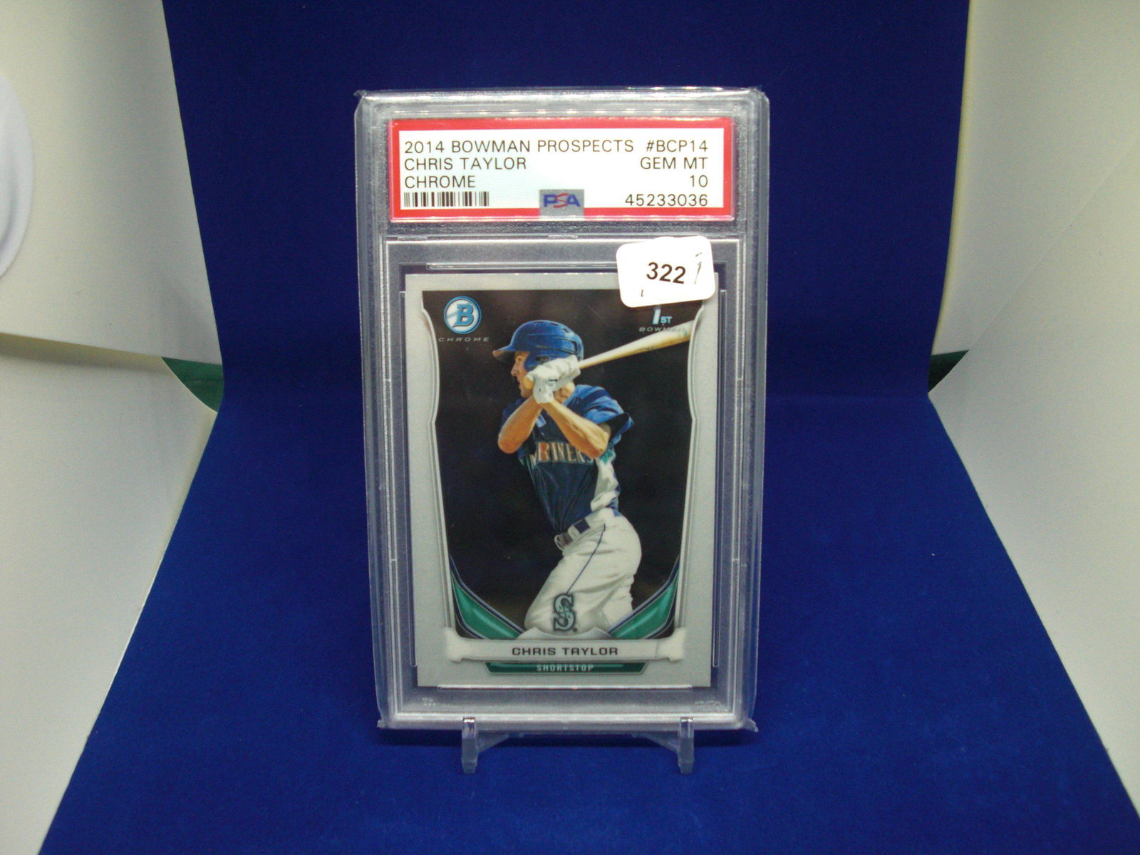 PSA 10 Chris Taylor first Bowman Chrome (1 of 1)