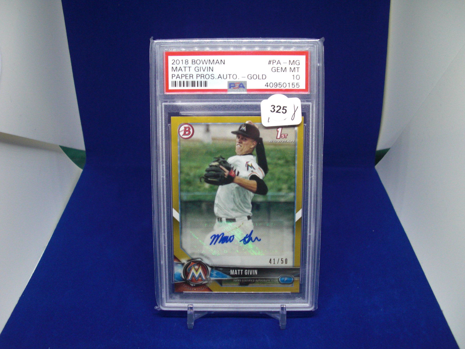 PSA 10 Matt givin Bowman gold auto 41/50 (1 of 1)