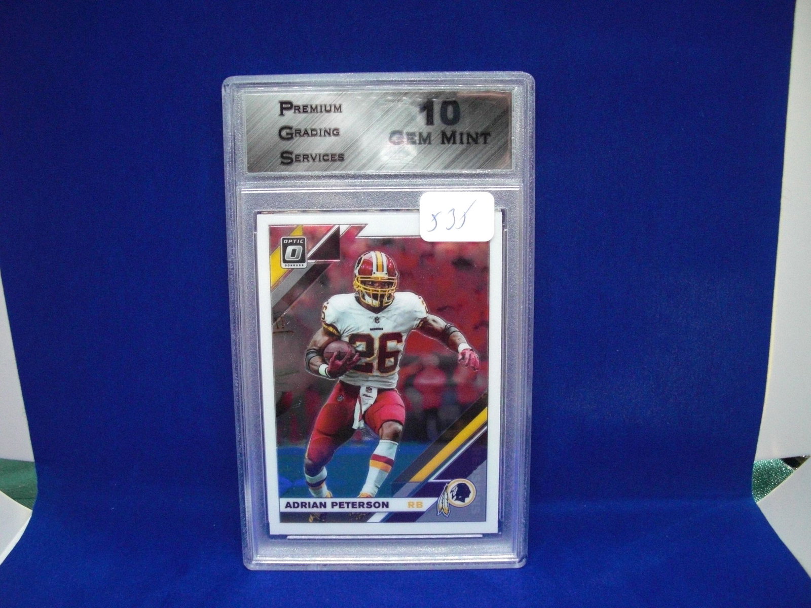 PGS 10 adrian peterson optic: premium grading services platinum label