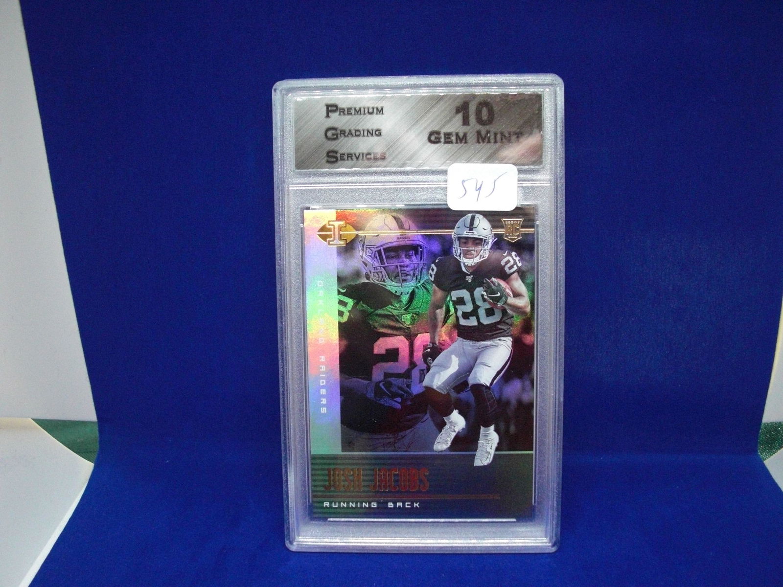 PGS Gem 10 josh jacobs rookie card (1 of 1)