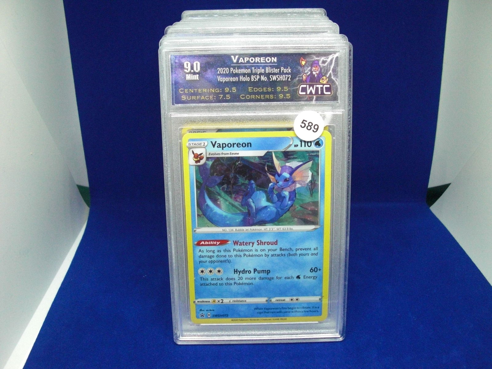 cwtc 9.0 vaporeon shiny pokemon (1 of 1)