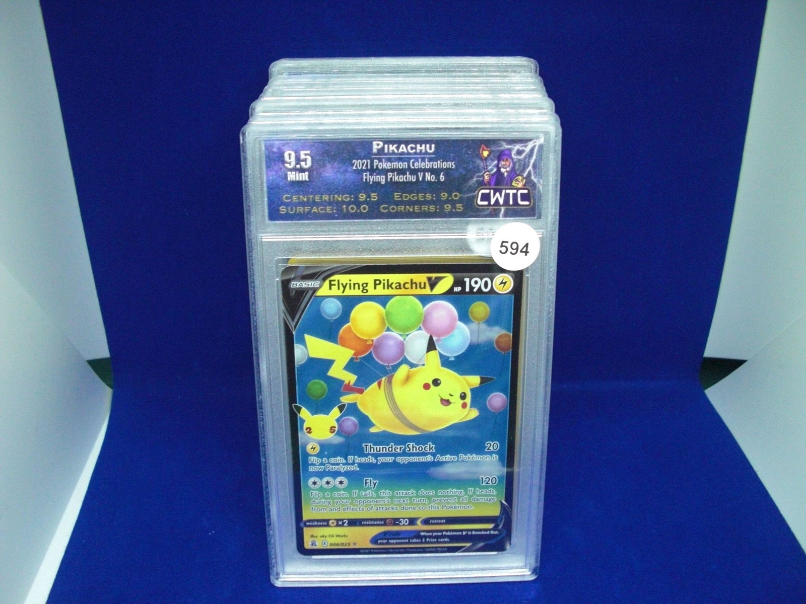 cwtc 9.5 flying pikachu shiny card (1 of 1)