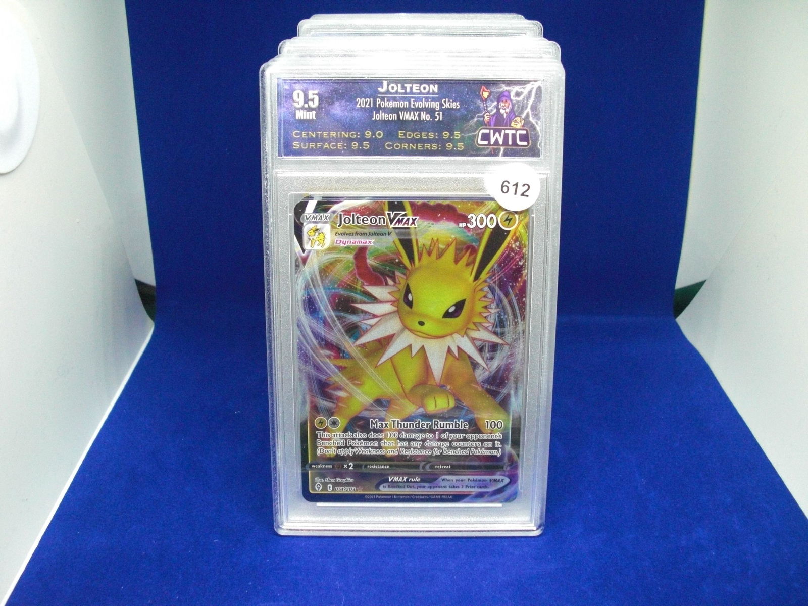 cwtc 9.5 jolteon vmax full art card (1 of 1)