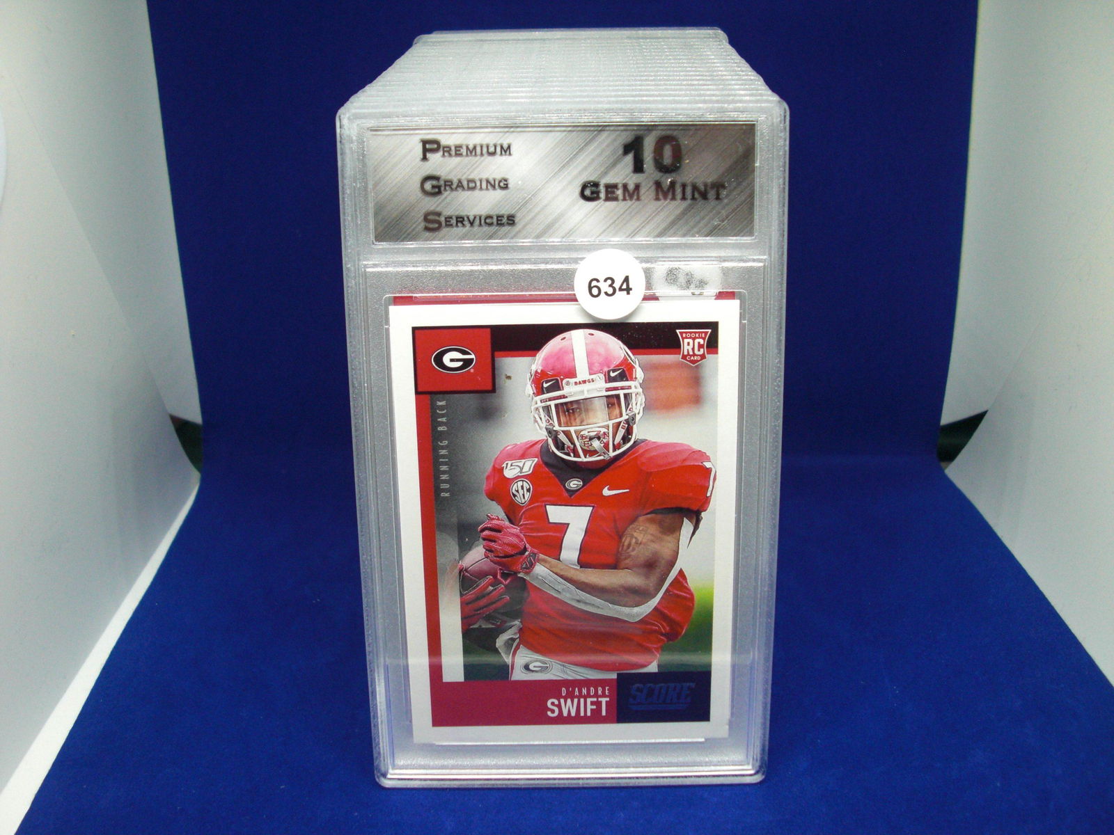 PGS graded gem 10 dandre swift rookie (1 of 1)