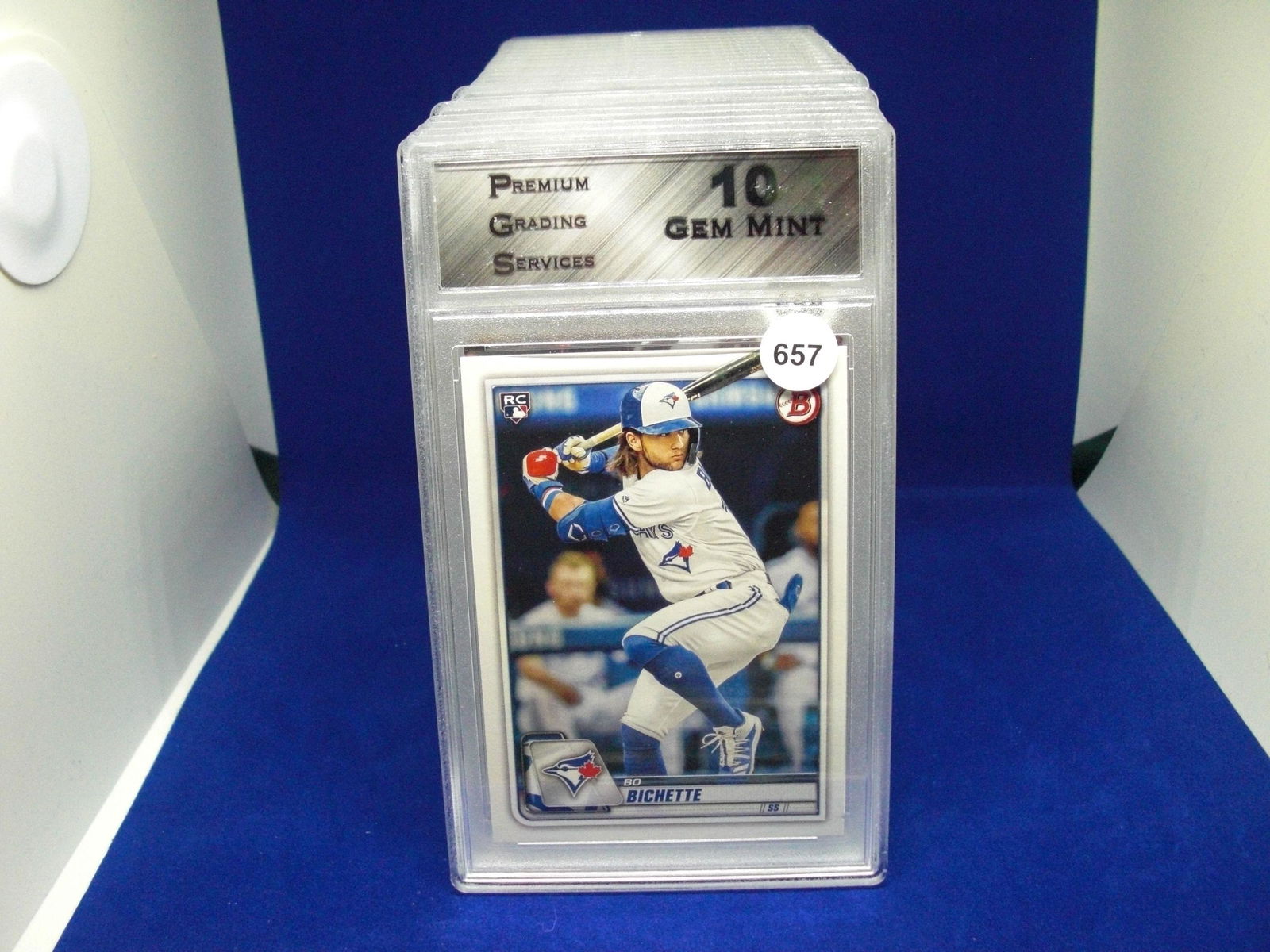 PGS graded gem 10 bo bichette rookie card (1 of 1)