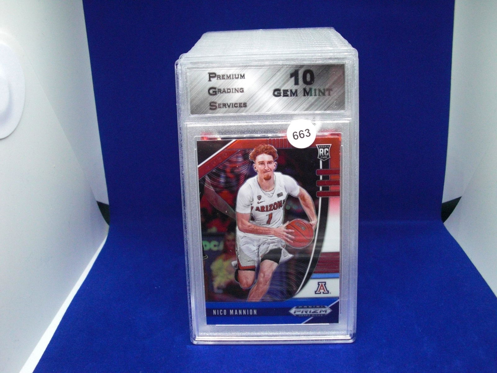 PGS graded 10 nico mannion red white blue prizm (1 of 1)