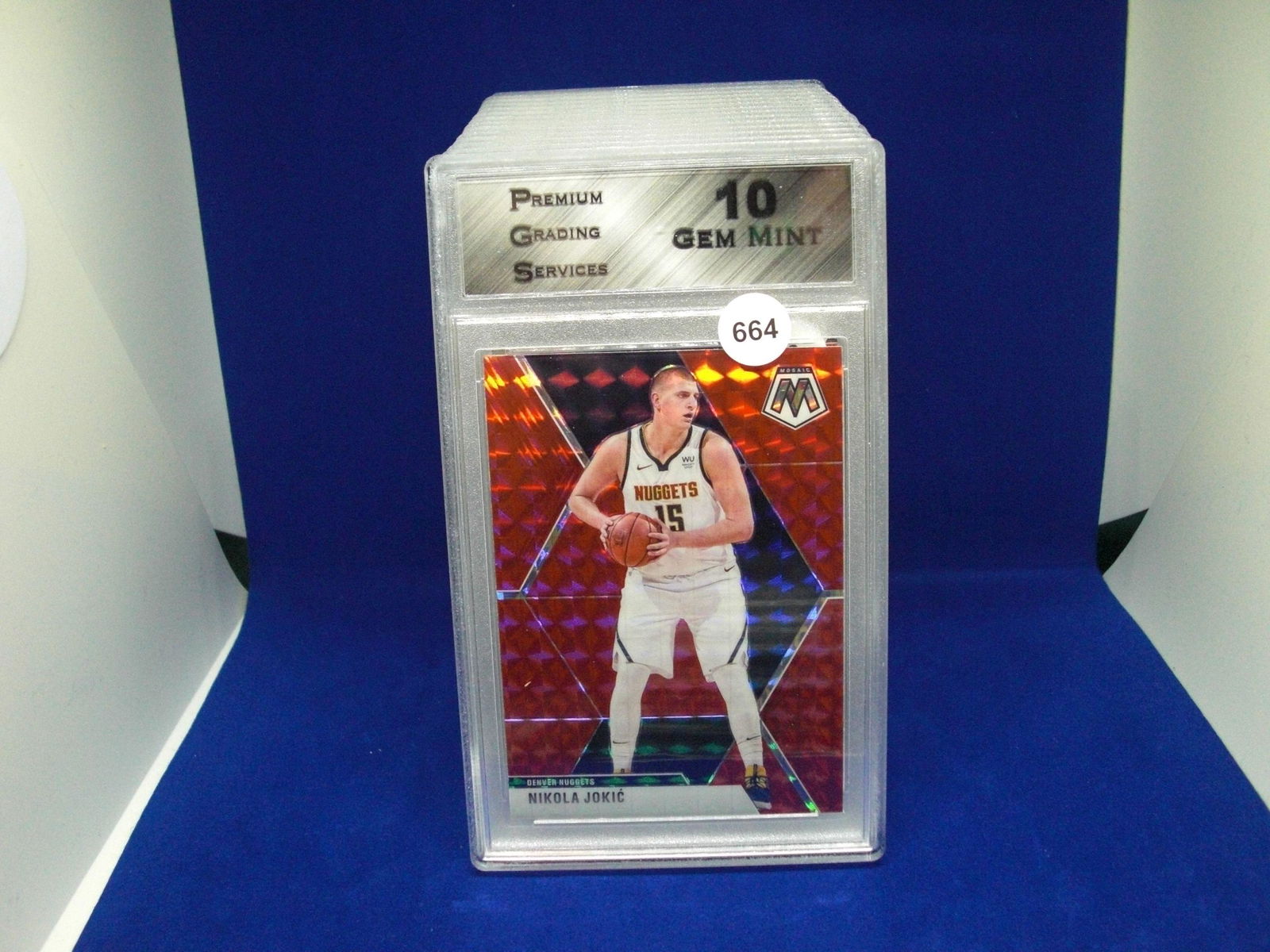 PGS graded 10 nikola jokic red mosaic (1 of 1)