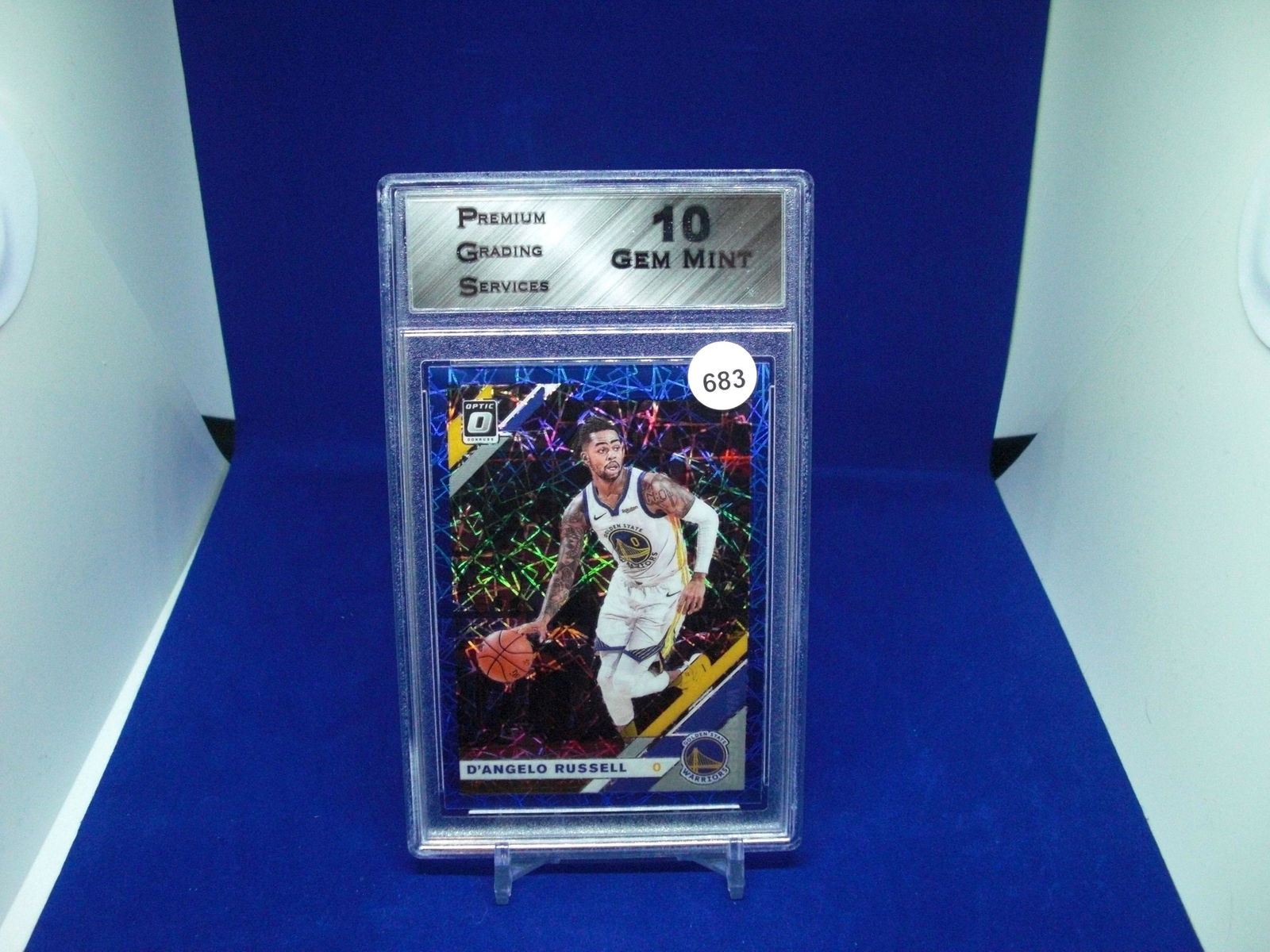 PGS graded gem 10 dangelo russell blue velocity (1 of 1)