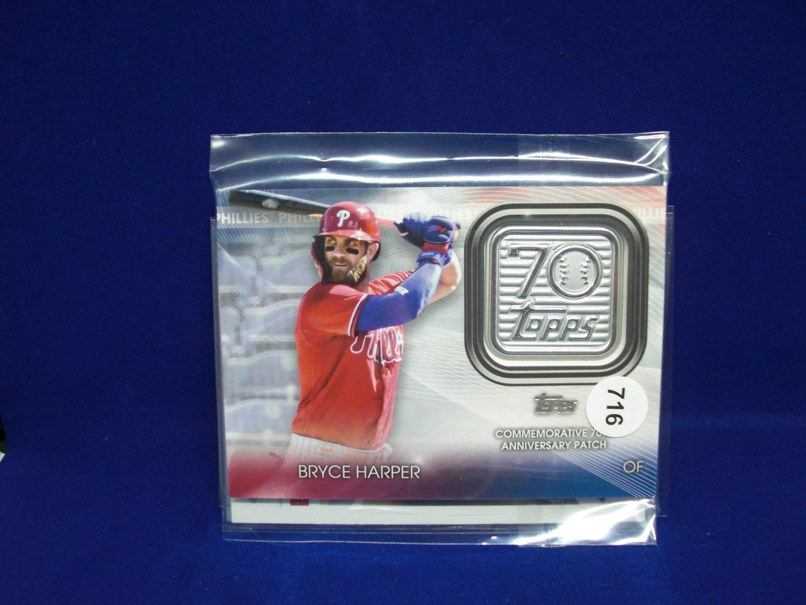 bryce harper 70th anniversary relic: bryce harper 70th anniversary relic