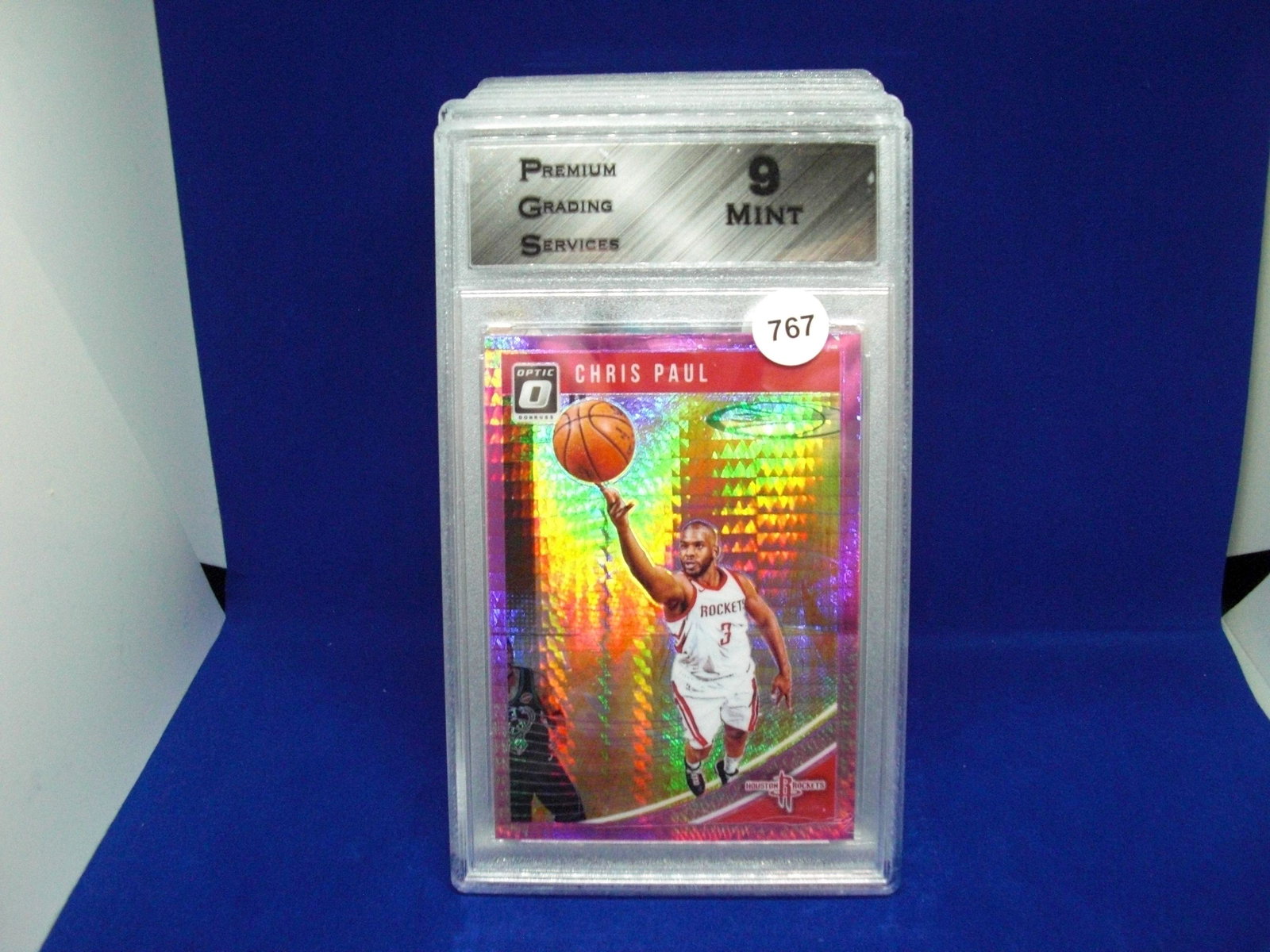 PGS graded 9 chris paul pink hyper prizm (1 of 1)