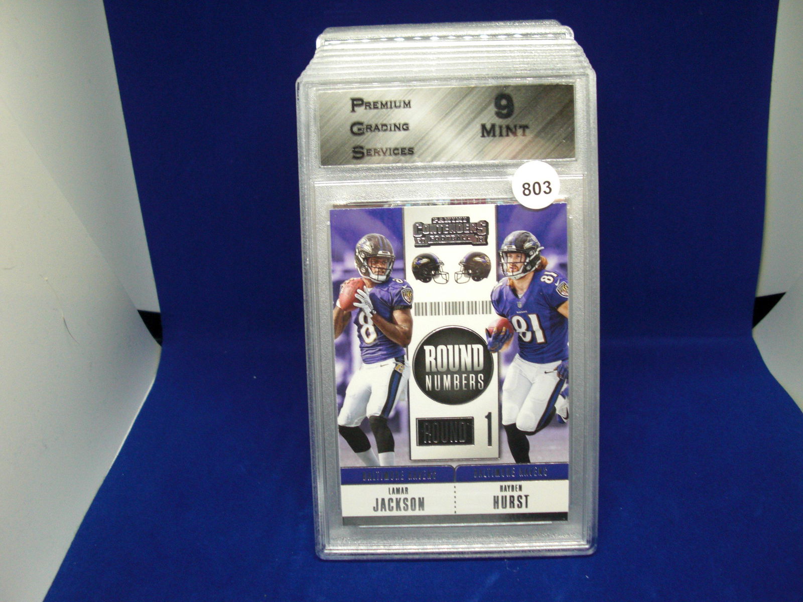 PGS 9 Mint Lamar Jackson rookie card (1 of 1)