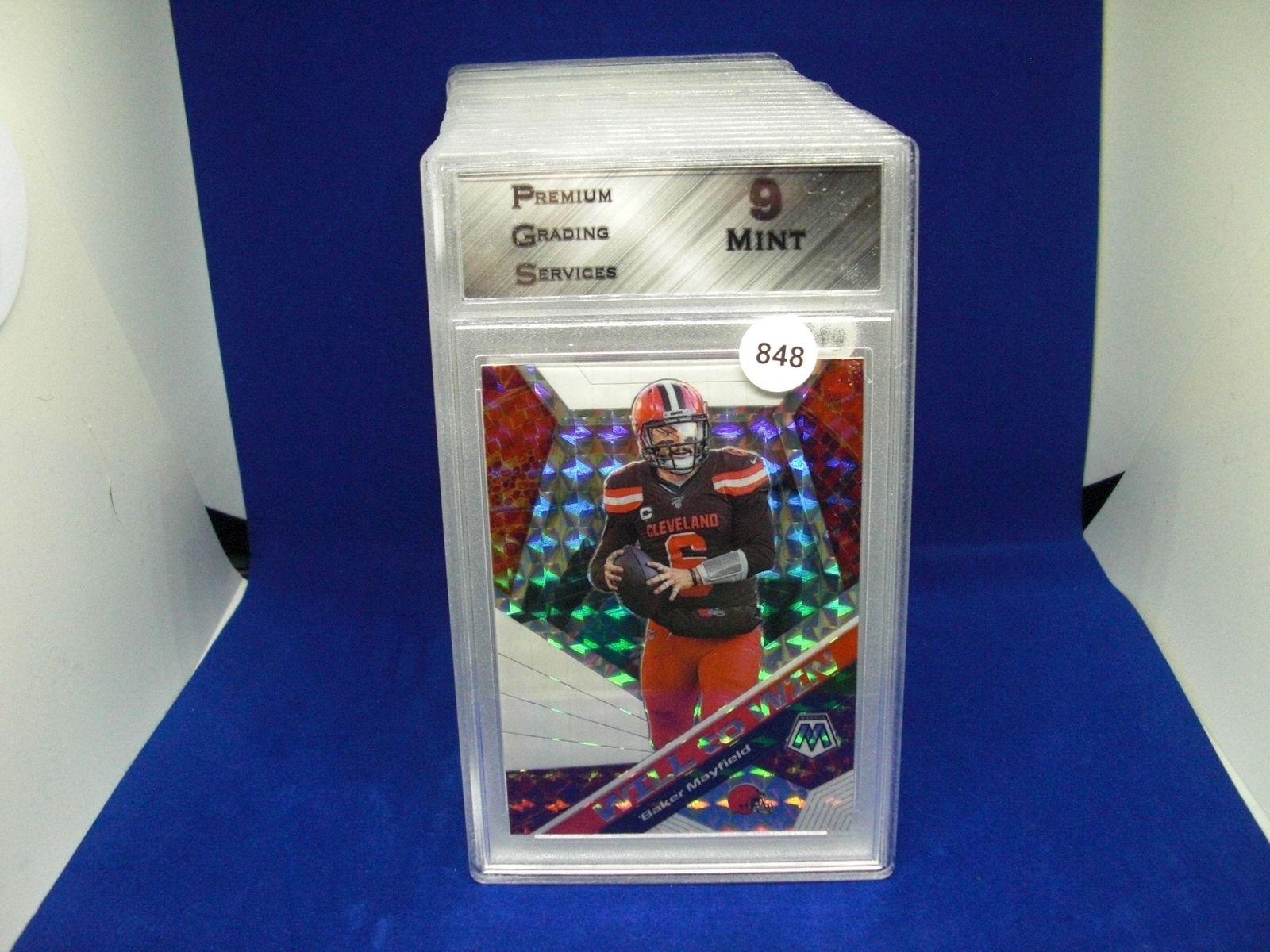 PGS 9 Mint Baker Mayfield silver mosaic (1 of 1)