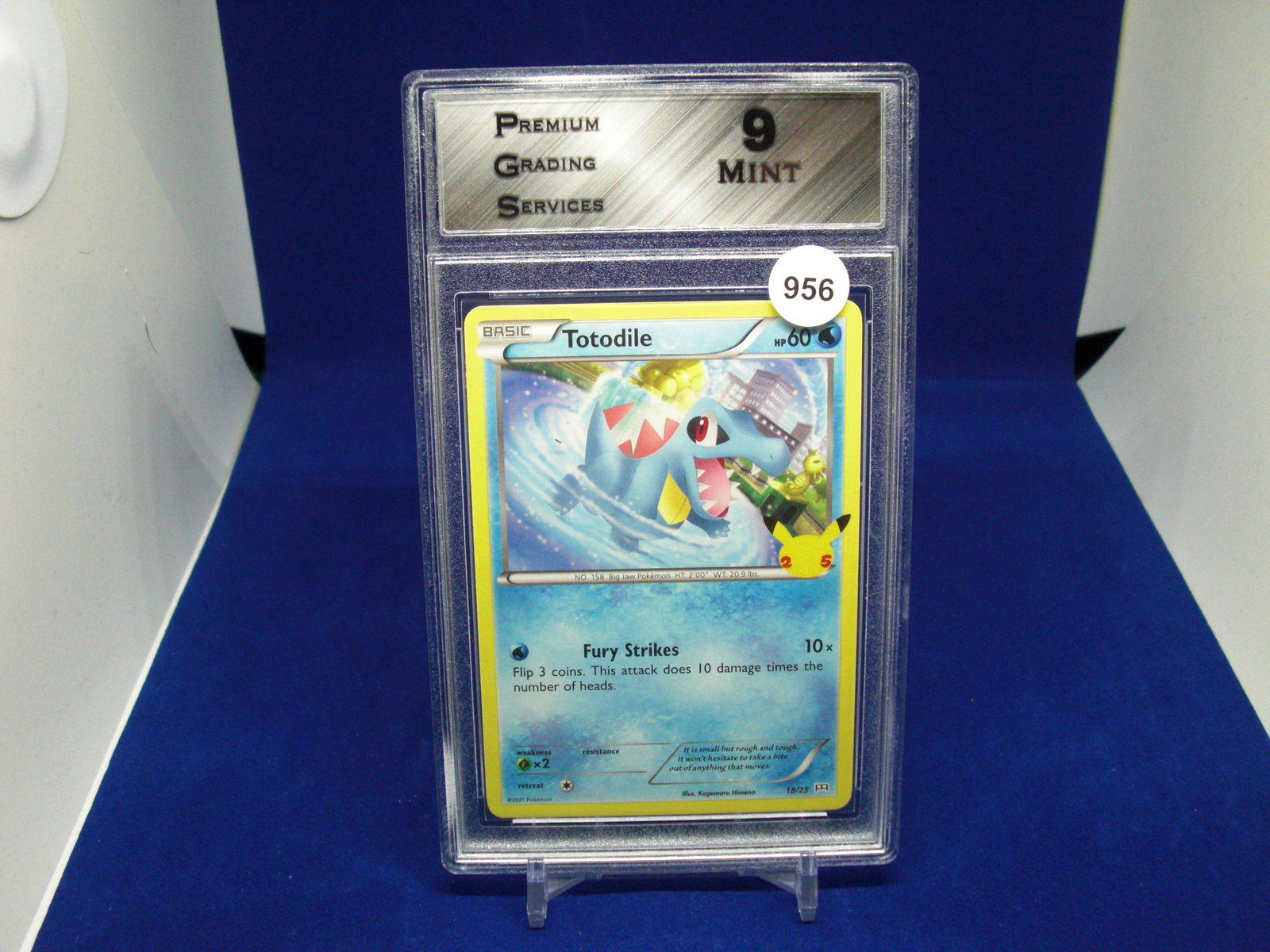 PGS 9 Mint Totodile PokÃ©mon card (1 of 1)