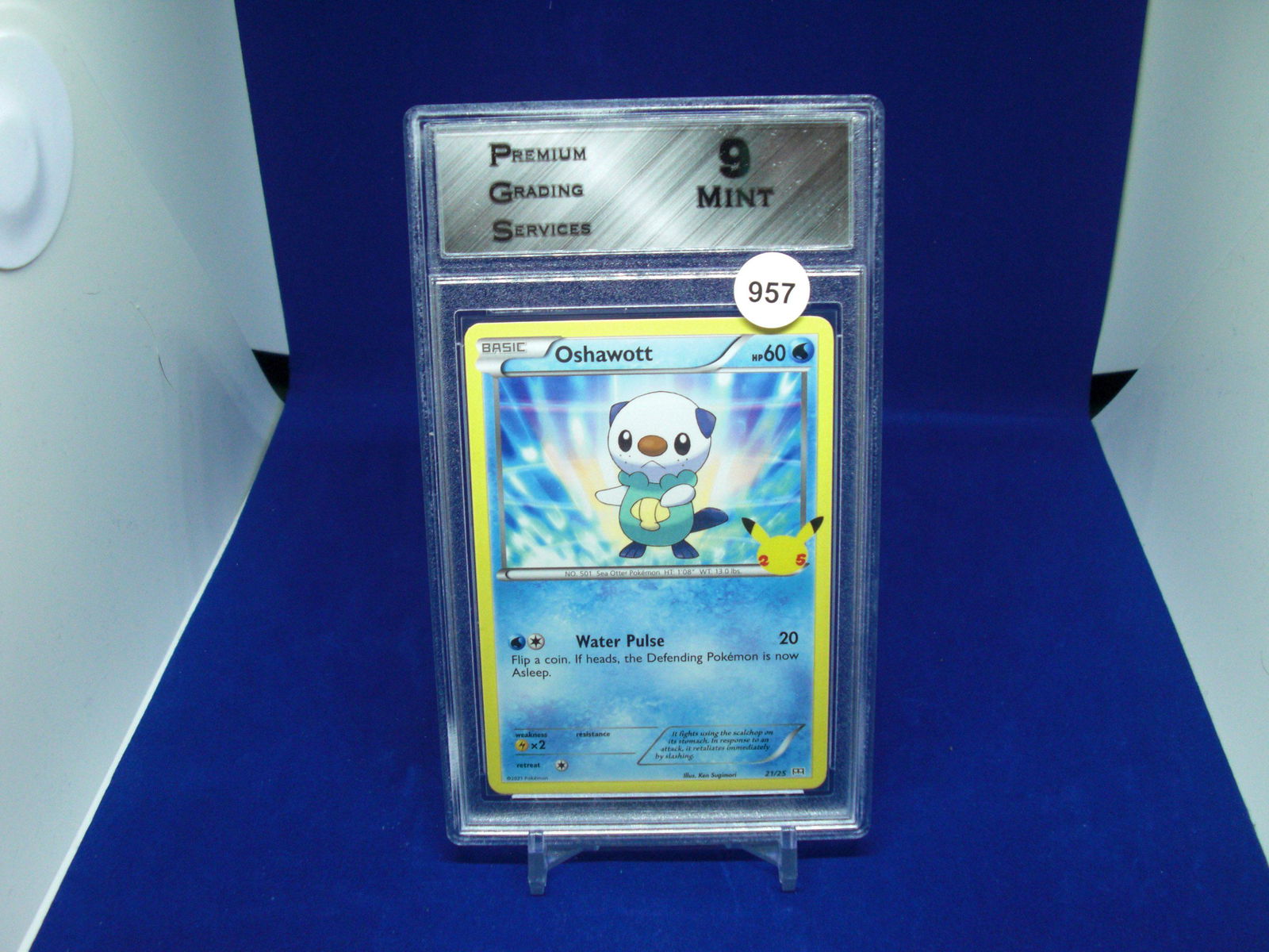 PGS 9 Mint Oshawott PokÃ©mon card (1 of 1)