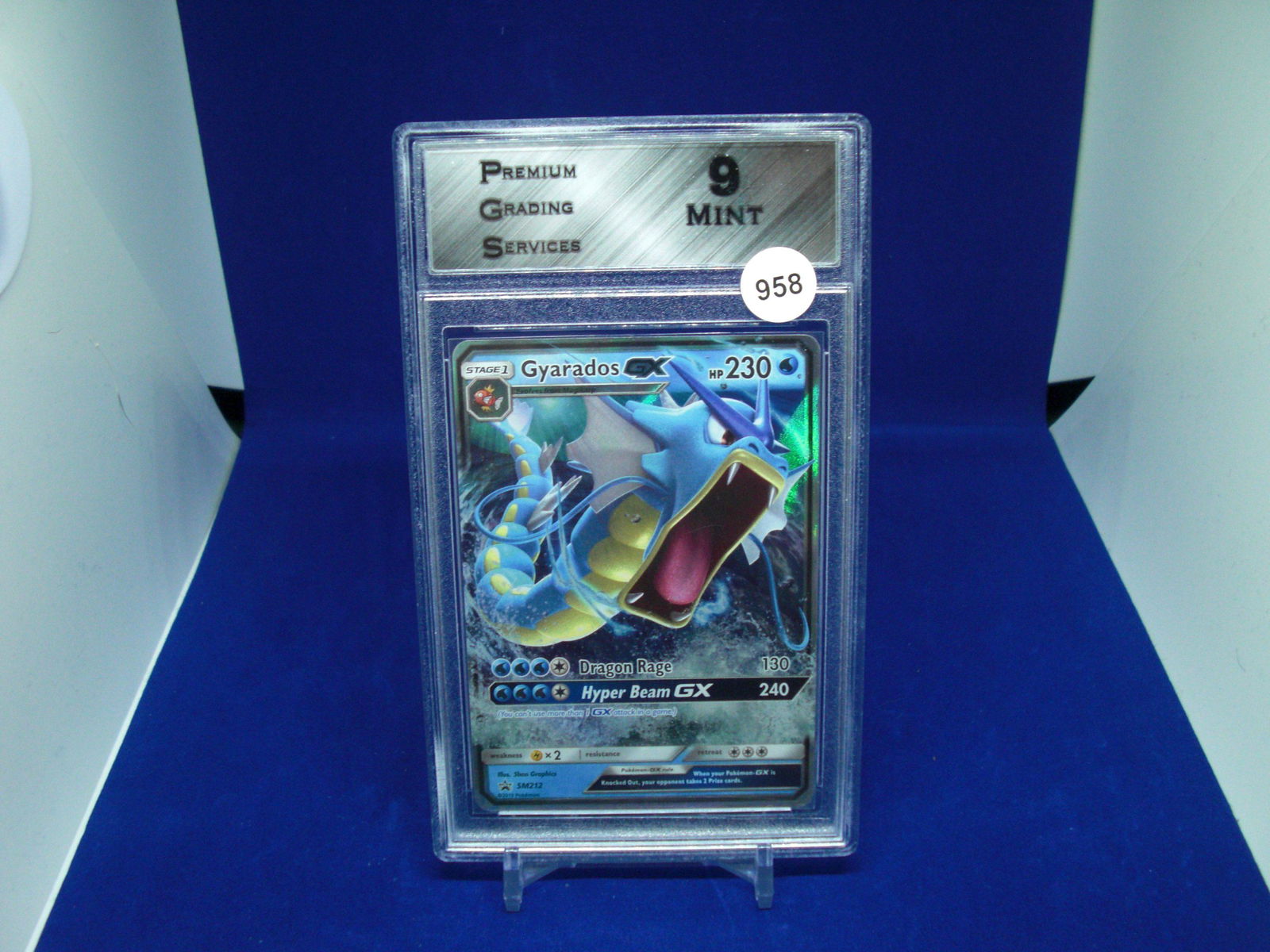 PGS 9 Mint gyarados gx PokÃ©mon card (1 of 1)