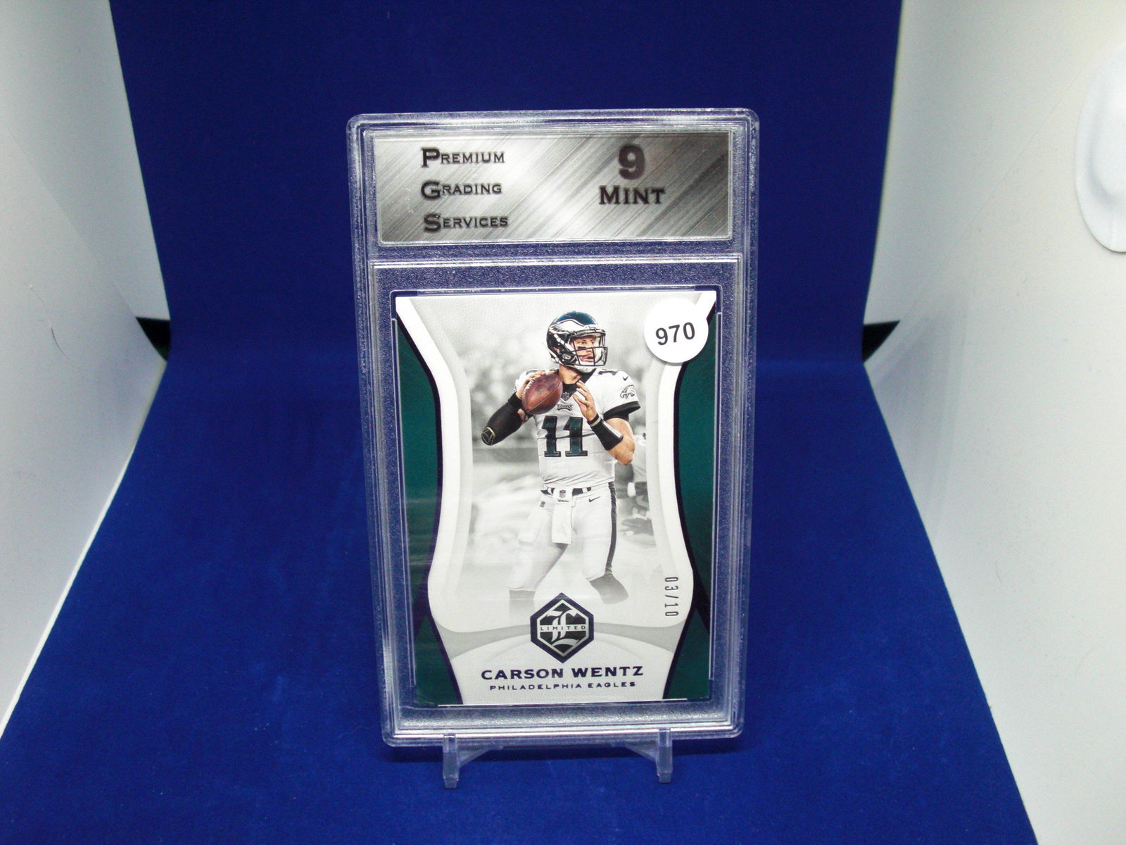 PGS 9 Mint Carson wentz limited purple 03/10 (1 of 1)