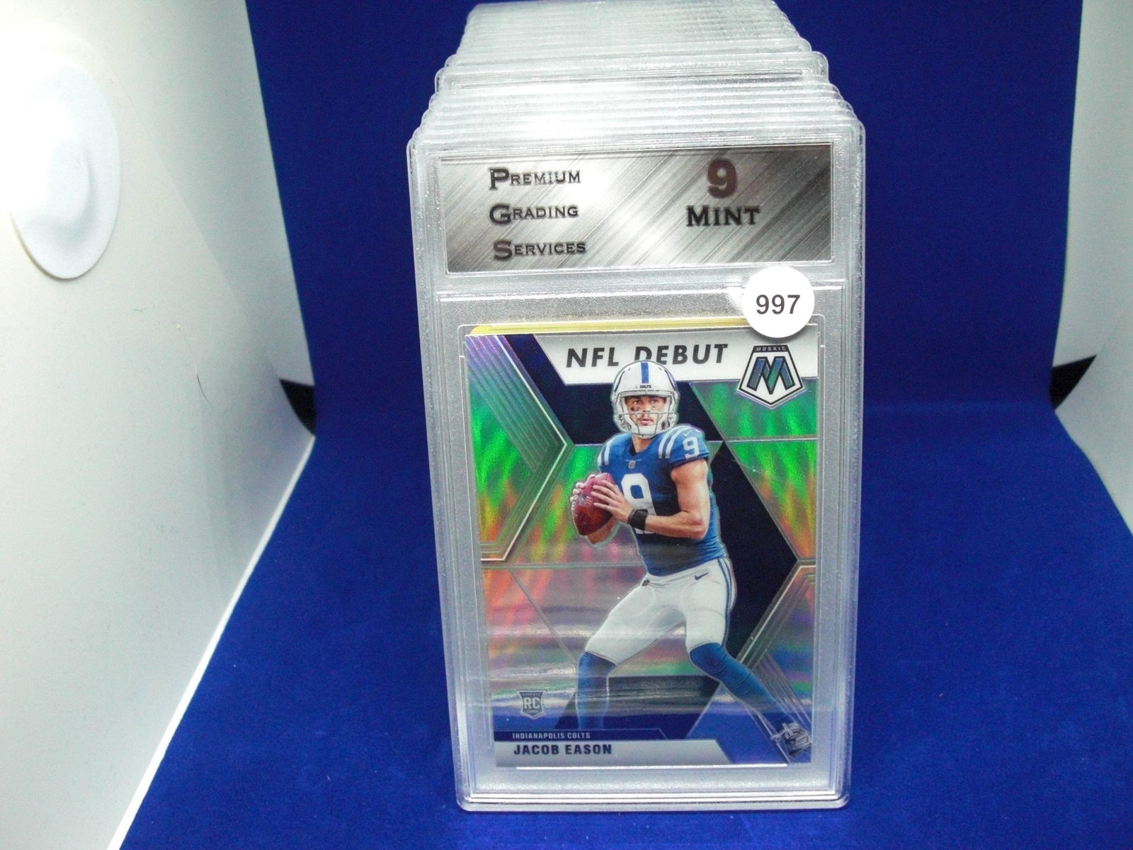 PGS 9 Mint Jacob eason silver mosaic rookie (1 of 1)