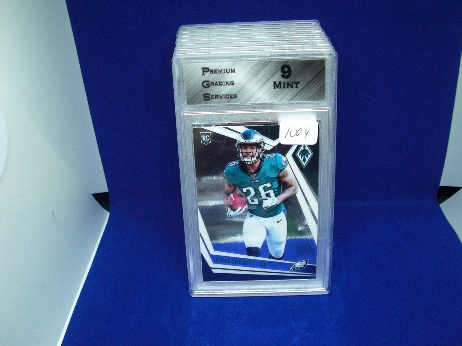 PGS 9 Mint Miles Sanders rookie card (1 of 1)